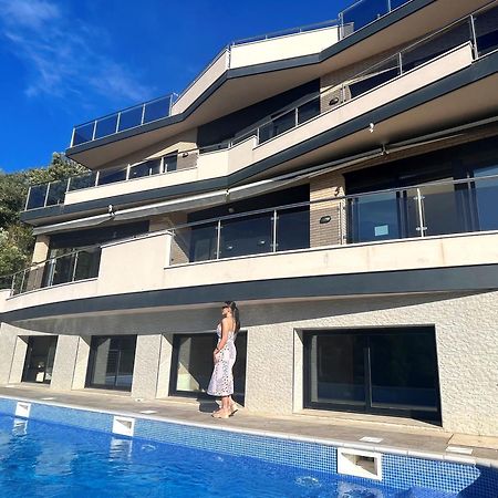 Villa De Lujo Con Vistas Al Mar Y Piscina Privada Santa Susanna Dış mekan fotoğraf