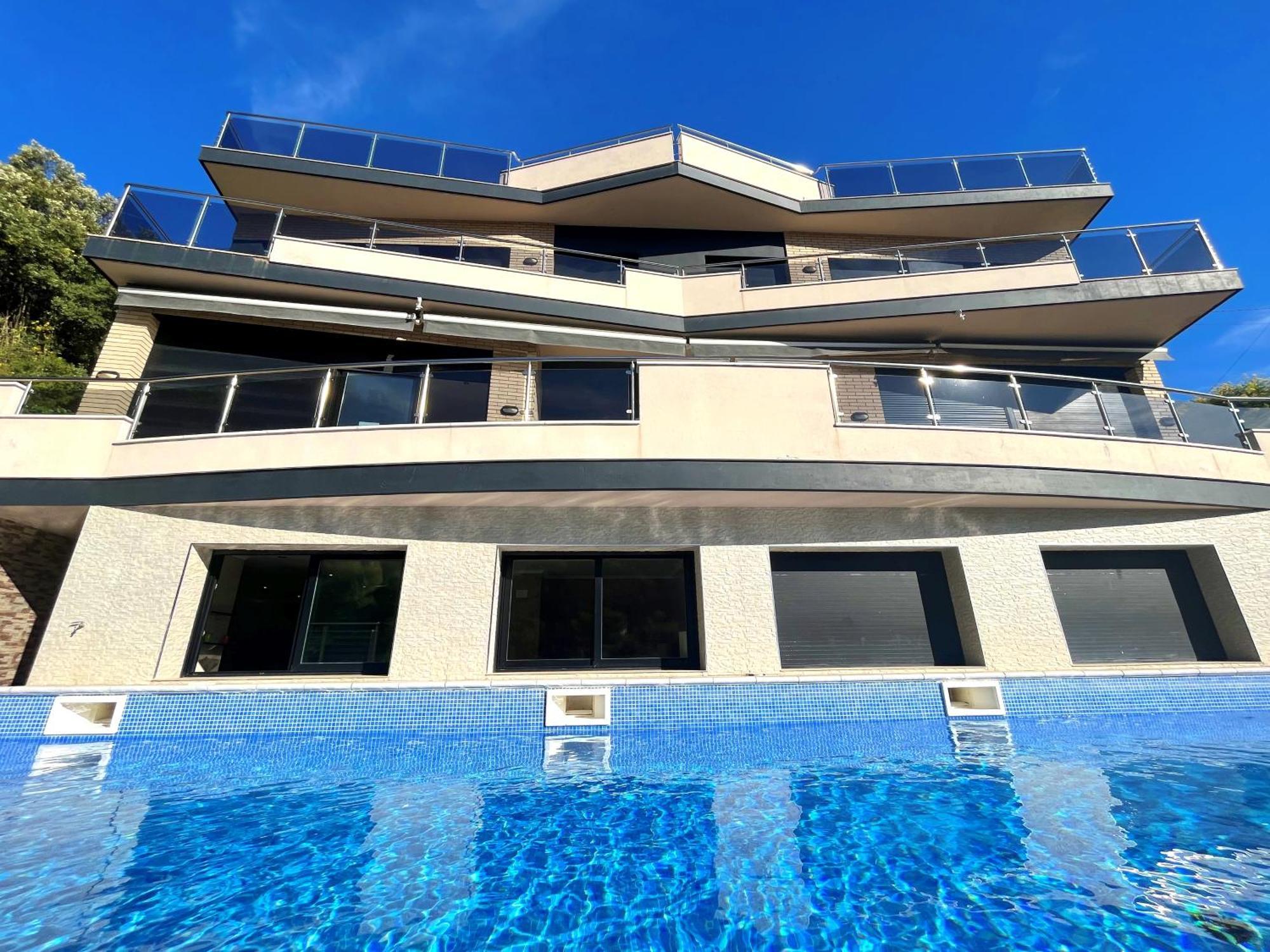 Villa De Lujo Con Vistas Al Mar Y Piscina Privada Santa Susanna Dış mekan fotoğraf