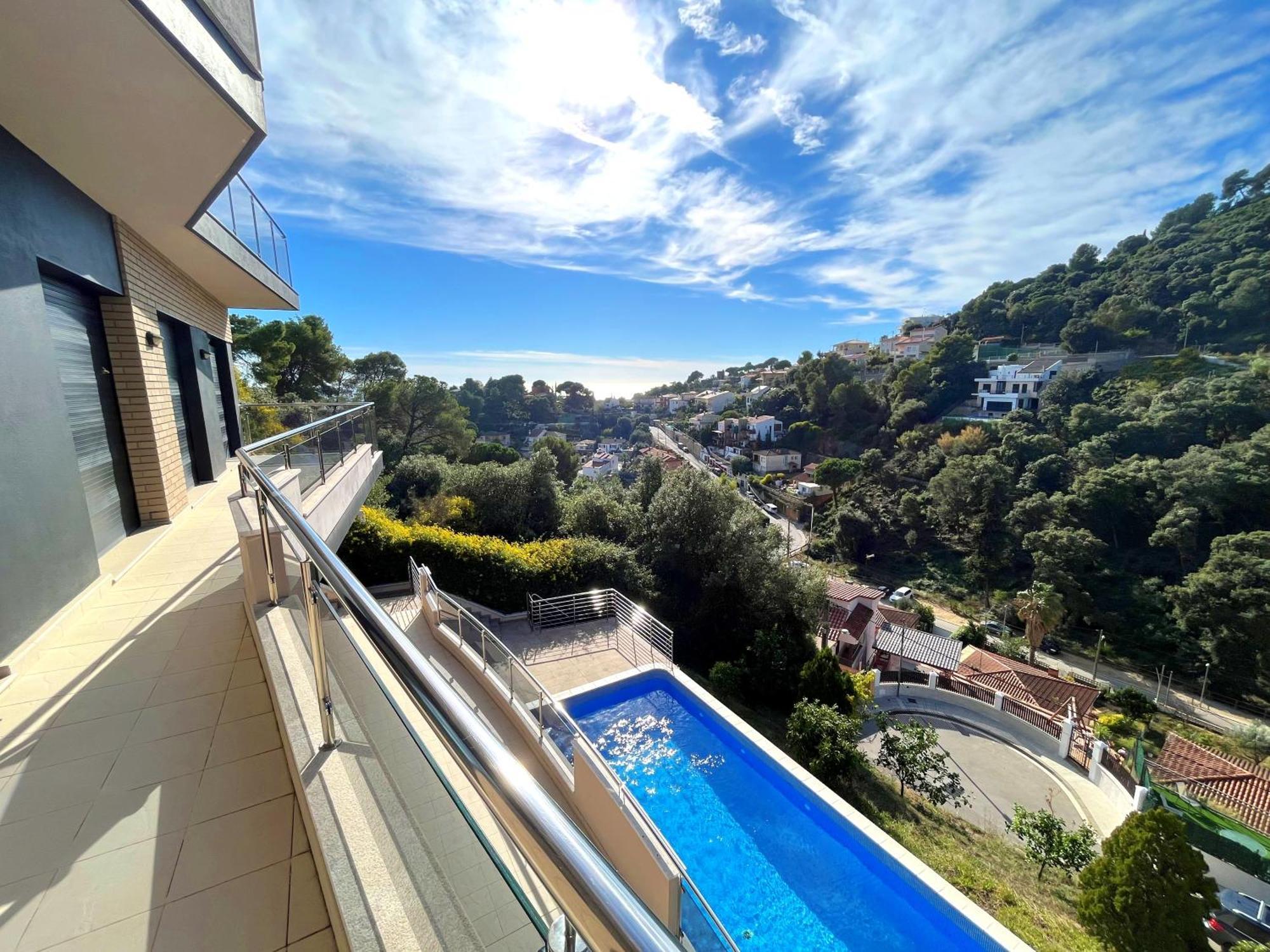 Villa De Lujo Con Vistas Al Mar Y Piscina Privada Santa Susanna Dış mekan fotoğraf